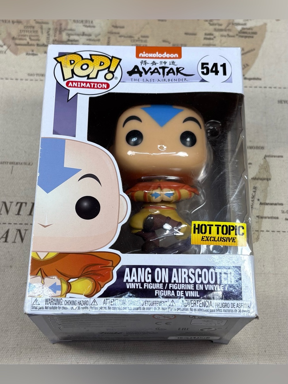Funko Pop! Avatar-The Last Airbender-Aang On Airscooter #541 Hot Topic New N Box